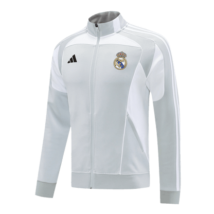 Real Madrid Formação Blusão 2025/26 Cinza