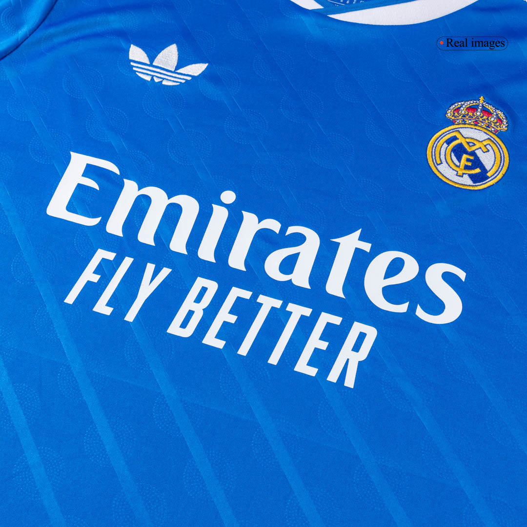 TCHOUAMENI #14 Real Madrid Fora Terceira Camisa 2025/26 Azul