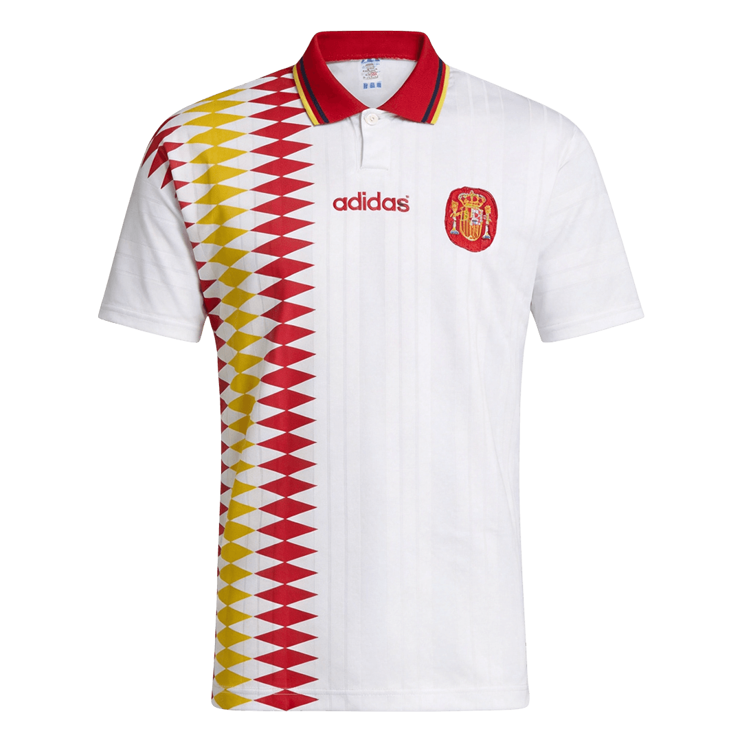Retrô Espanha Fora Camisa 1994 Branco