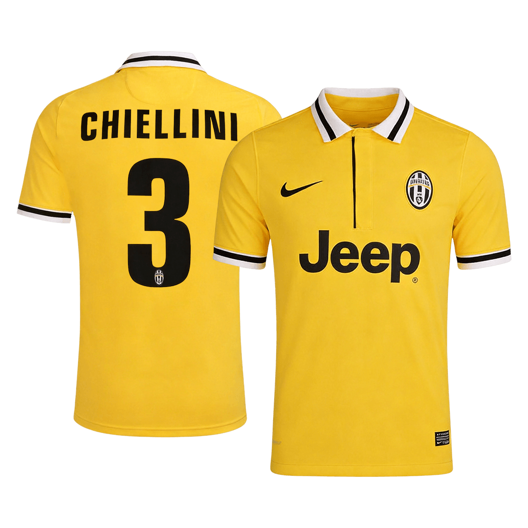 Retrô CHIELLINI #3 Juventus Fora Camisa 2013/14