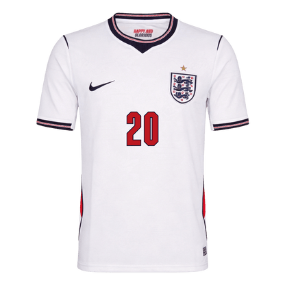 PALMER #20 Inglaterra Casa Copa do Mundo Camisa 2026 Branco