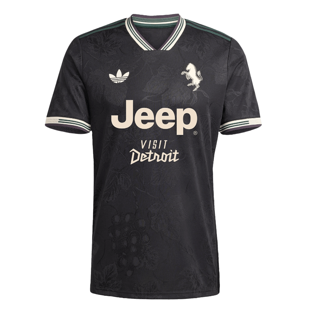 Jogador Juventus Fora Terceira Futebol Camisas 2025/26 Preto camisola de futebol