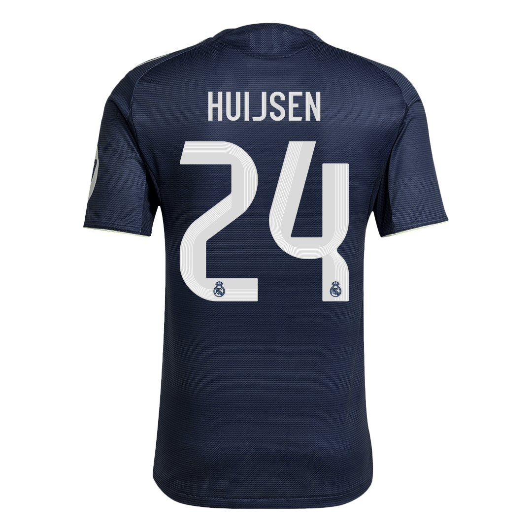 Jogador HUIJSEN #24 Real Madrid Fora Futebol Camisas 2025/26 Marinha
