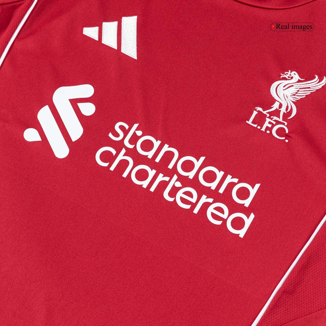 M.SALAH #11 Liverpool Casa Camisa 2025/26 Vermelho