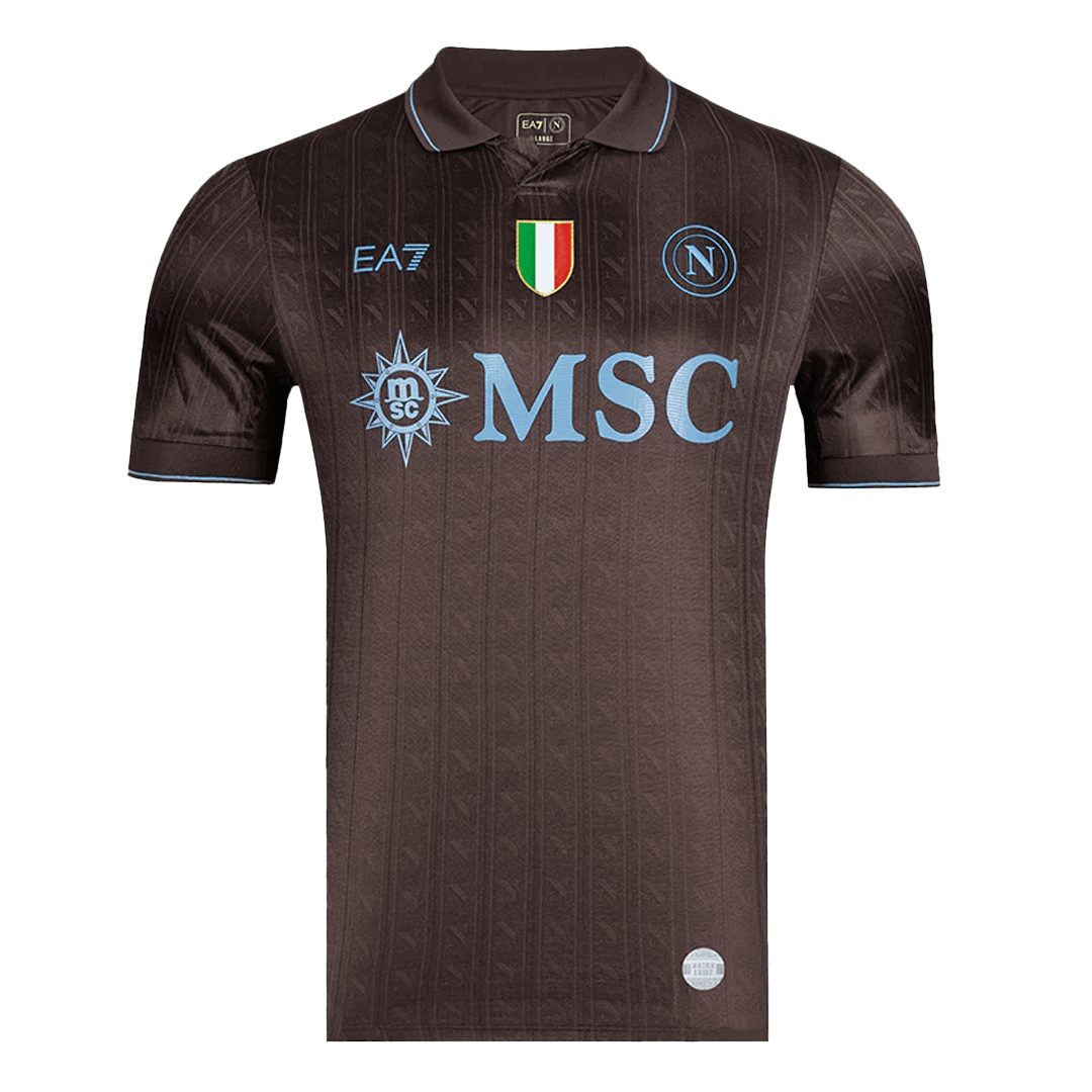 Napoli Fora Terceira Camisa 2025/26 Preto camisola de futebol