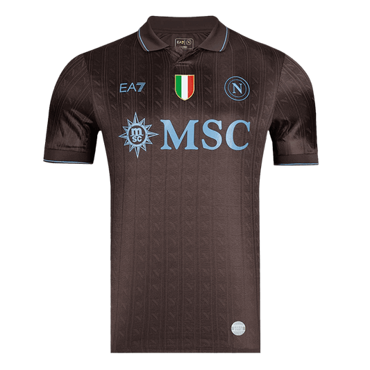 Napoli Fora Terceira Camisa 2025/26 Preto camisola de futebol