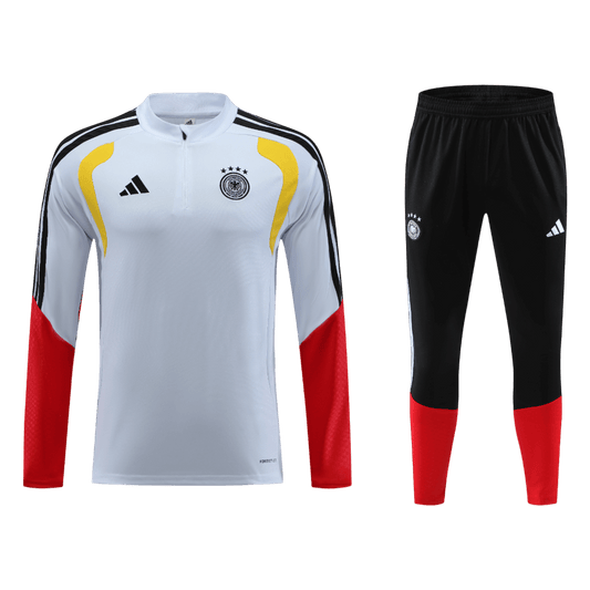 Germany Zíper Moletom Conjunto (Top+Calças) 2026 Branco camisola de futebol