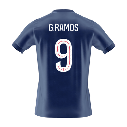 【Super Qualidade】G.RAMOS #9 PSG
 Casa Futebol Camisa 2025/26 Marinha