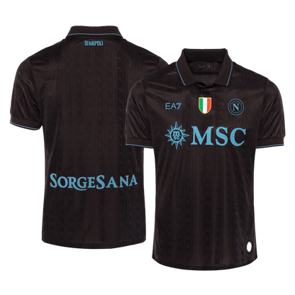 Jogador Napoli Fora Terceira Futebol Camisas 2025/26 Preto