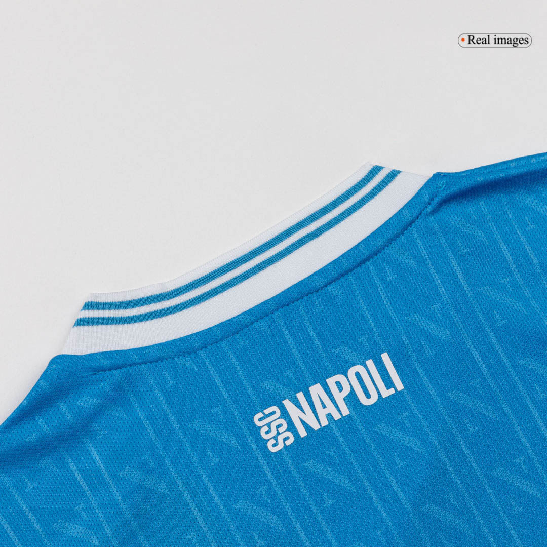 Napoli Infantil 
 Casa Futebol Camisa Conjunto (Camisa+Shorts+Meias) 2025/26 Azul