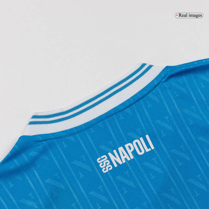 Napoli Infantil 
 Casa Futebol Camisa Conjunto (Camisa+Shorts+Meias) 2025/26 Azul