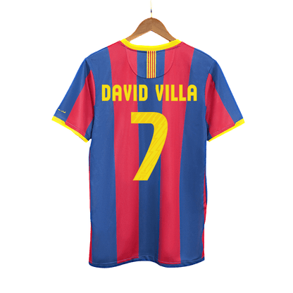 Camisola Retro do Barcelona DAVID VILLA #7 Home Soccer Shirt 2010/11 2025/26