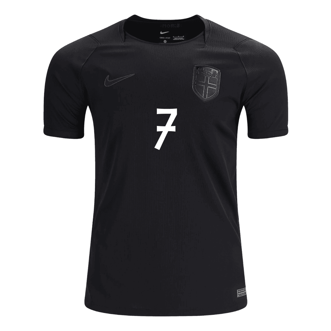 SØRLOTH #7 Noruega Fora Copa do Mundo Camisa 2026 Preto