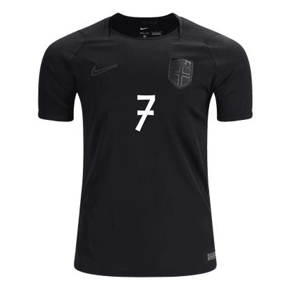 SØRLOTH #7 Noruega Fora Copa do Mundo Camisa 2026 Preto