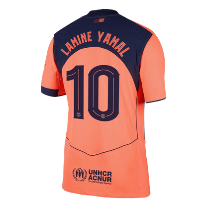 Jogadoras LAMINE YAMAL #10 Barcelona Fora Terceira UCL Futebol Camisas 2025/26