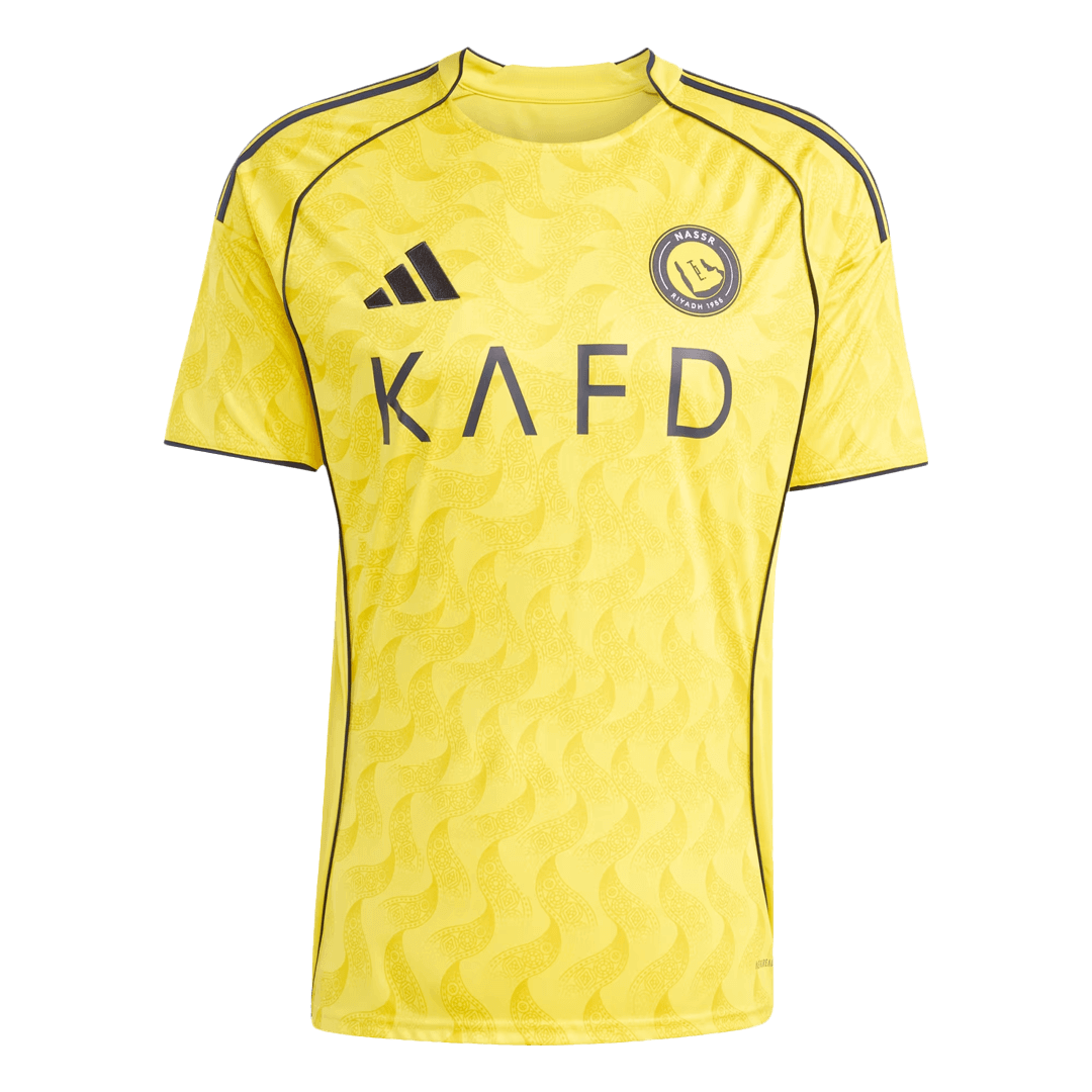 Al Nassr Casa Camisa 2025/26- Amarelo camisola de futebol