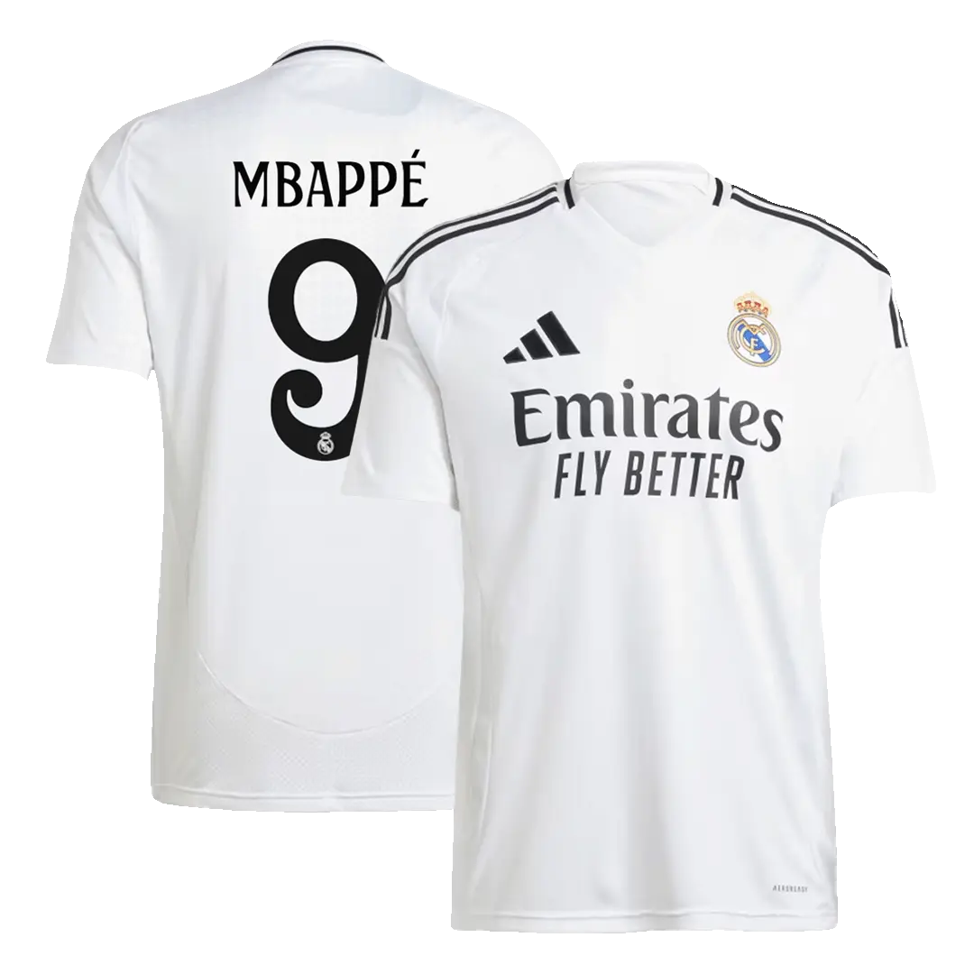 Camisa de Futebol Real Madrid Mbappe #9 Home 2024/25 camisola de futebol