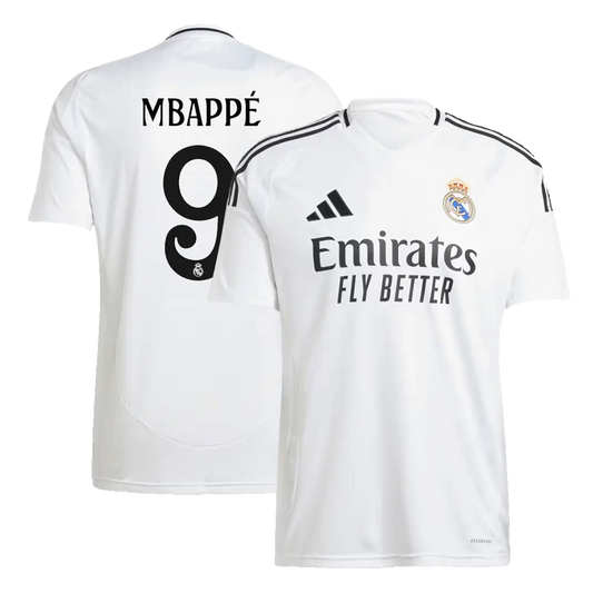 Camisa de Futebol Real Madrid Mbappe #9 Home 2024/25 camisola de futebol