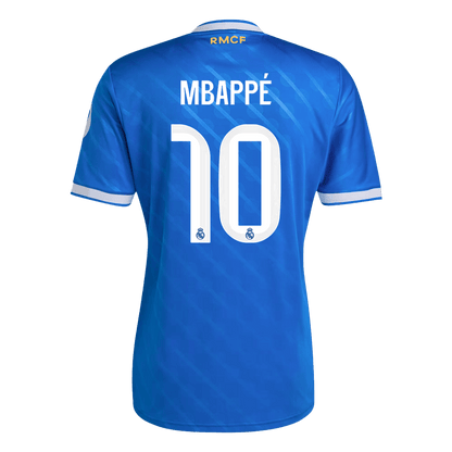 MBAPPÉ #10 Real Madrid Fora Terceira Camisa 2025/26- Azul