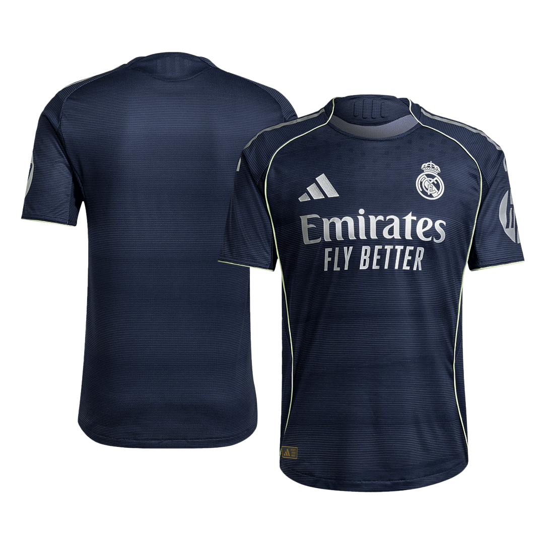 Jogador Real Madrid Fora Futebol Camisas 2025/26 Marinha
