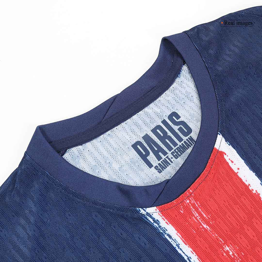 Jogador BARCOLA #29 PSG Casa Futebol Camisas Marinha