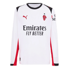 AC Milan Fora Manga comprida Camisa 2025/26 Branco