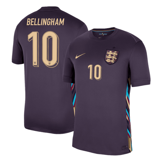 Camisola personalizada BELLINGHAM #10 England Soccer Jersey Away 2025/26