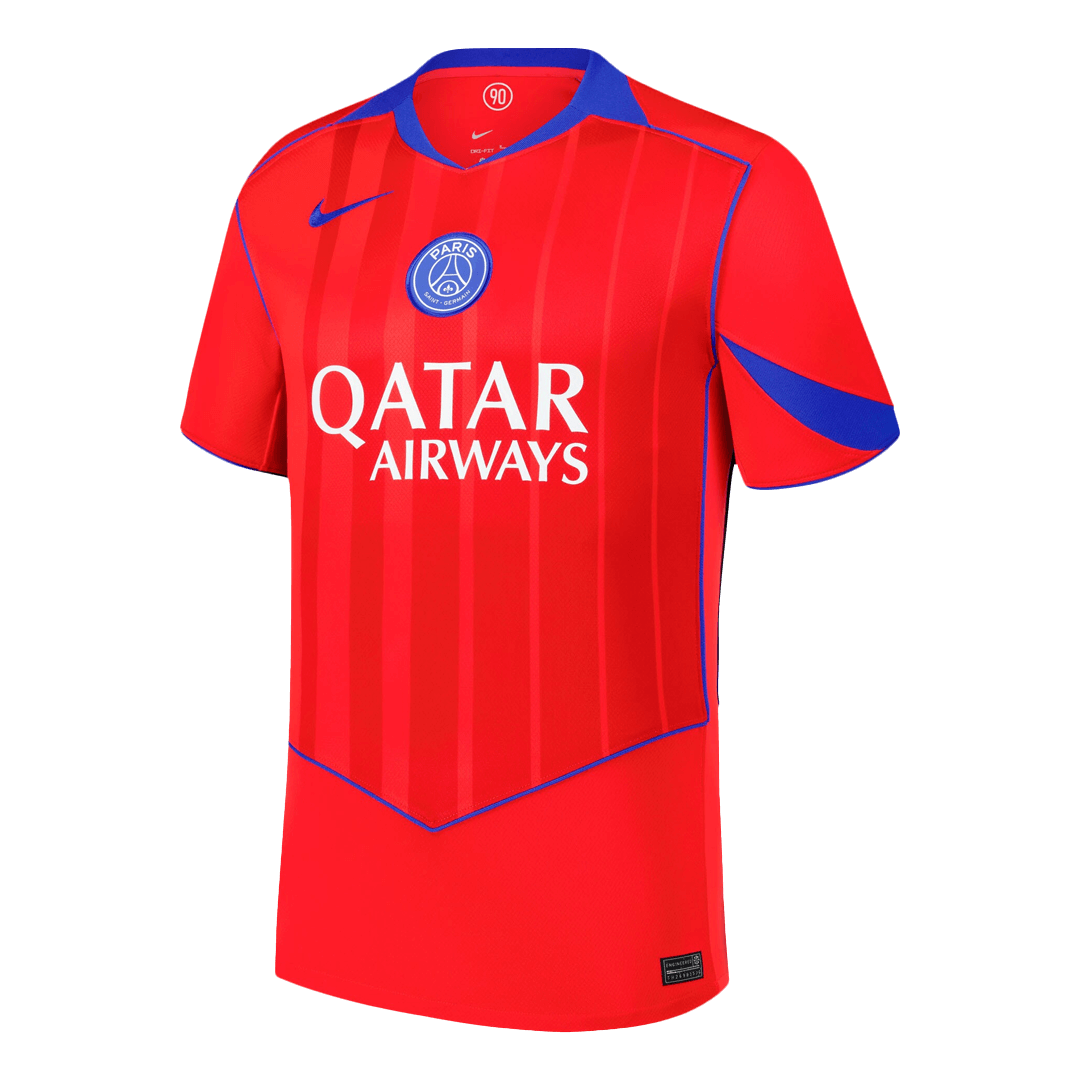 G.RAMOS #9 PSG Fora Terceira Camisa 2025/26 Vermelho