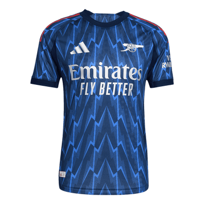 Jogador ØDEGAARD #8 Arsenal Fora Futebol Camisas 2025/26 Azul