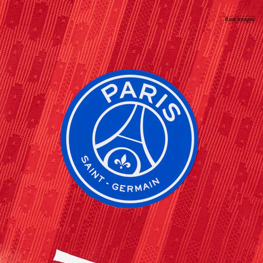 Jogador HAKIMI #2 PSG Terceira Futebol Camisas 2025/26 Vermelho