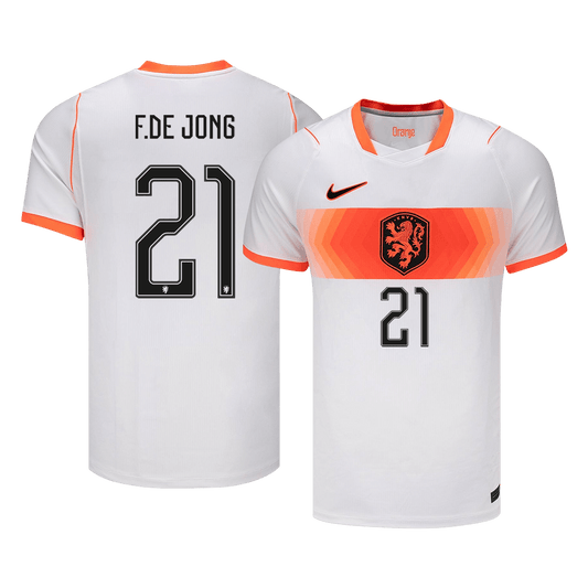 F.DE JONG #21 Países Baixos Fora Copa do Mundo Camisa 2026 Branco
