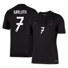 Versão do Jogador SØRLOTH #7 Noruega Fora Copa do Mundo Futebol Camisas 2026 Preto