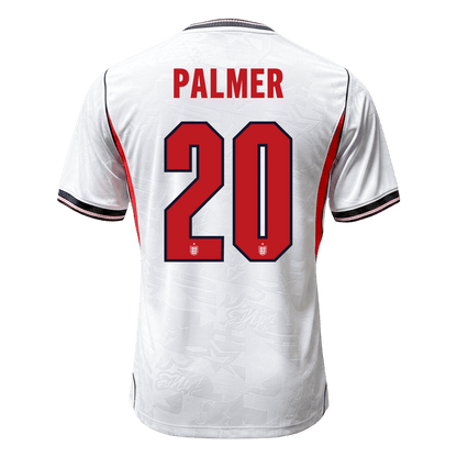 Versão do Jogador PALMER #20 Inglaterra Casa Copa do Mundo Futebol Camisas 2026 Branco