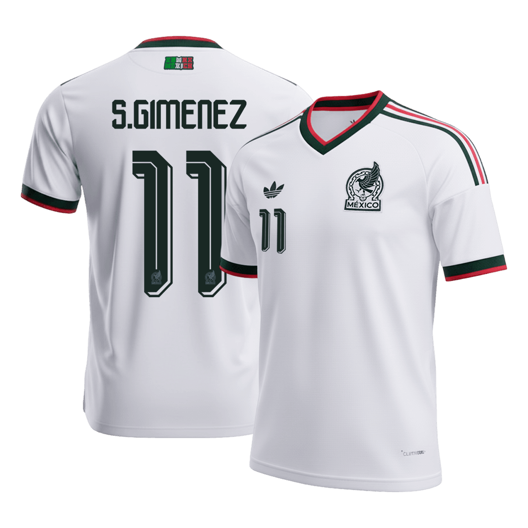 S.GIMENEZ #11 México Fora Copa do Mundo Camisa 2026 Branco