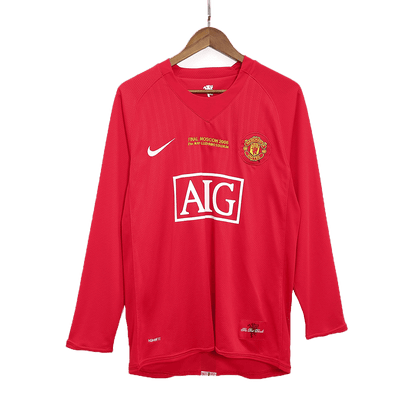 Camisola de futebol retro do Manchester United #7 RONALDO 2007/08 - Final da UCL