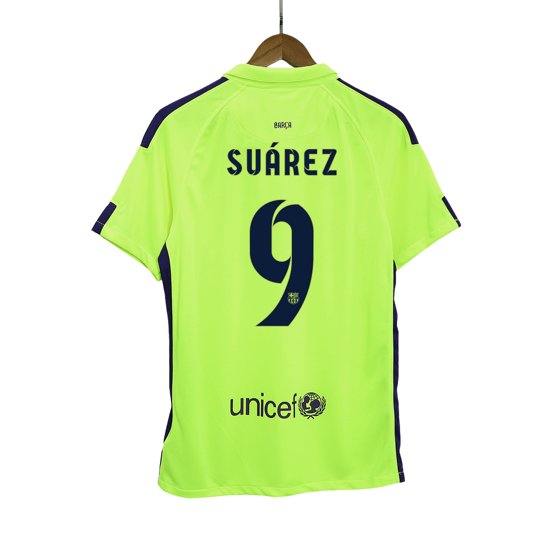 Camisola retro SU?REZ #9 Barcelona Third Fora Camisola de futebol 2014/15 2025/26