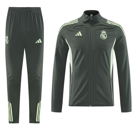 Real Madrid Treino Conjunto (Top+Calças) 2025/26 Verde camisola de futebol