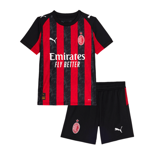 AC Milan 
Casa 
Camisas Infantis 
Conjunto 2025/26 camisola de futebol