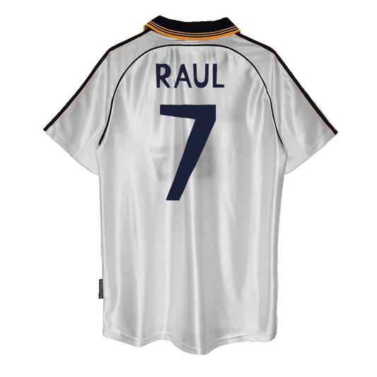 Camisola de futebol retro Real Madrid RAUL #7 1998/00 2025/26