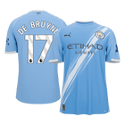 【Super Qualidade】DE BRUYNE #17 Manchester City
 Casa Futebol Camisa 2025/26 Azul