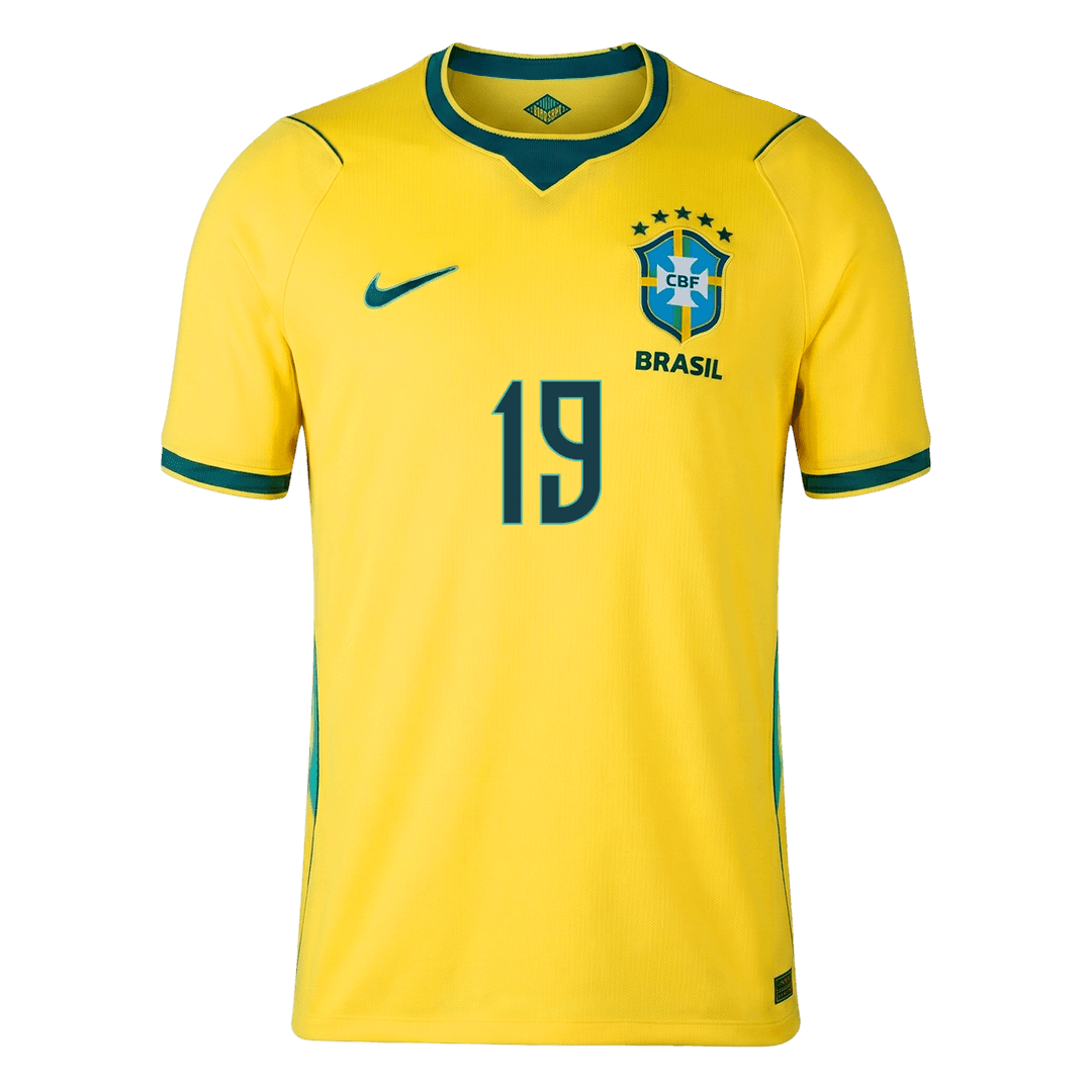 ENDRICK #19 Brasil Casa Copa do Mundo Camisa 2026 Amarelo