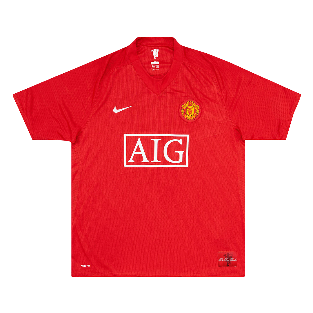 Camisola de futebol retro Manchester United Home 2007/08 2025/26