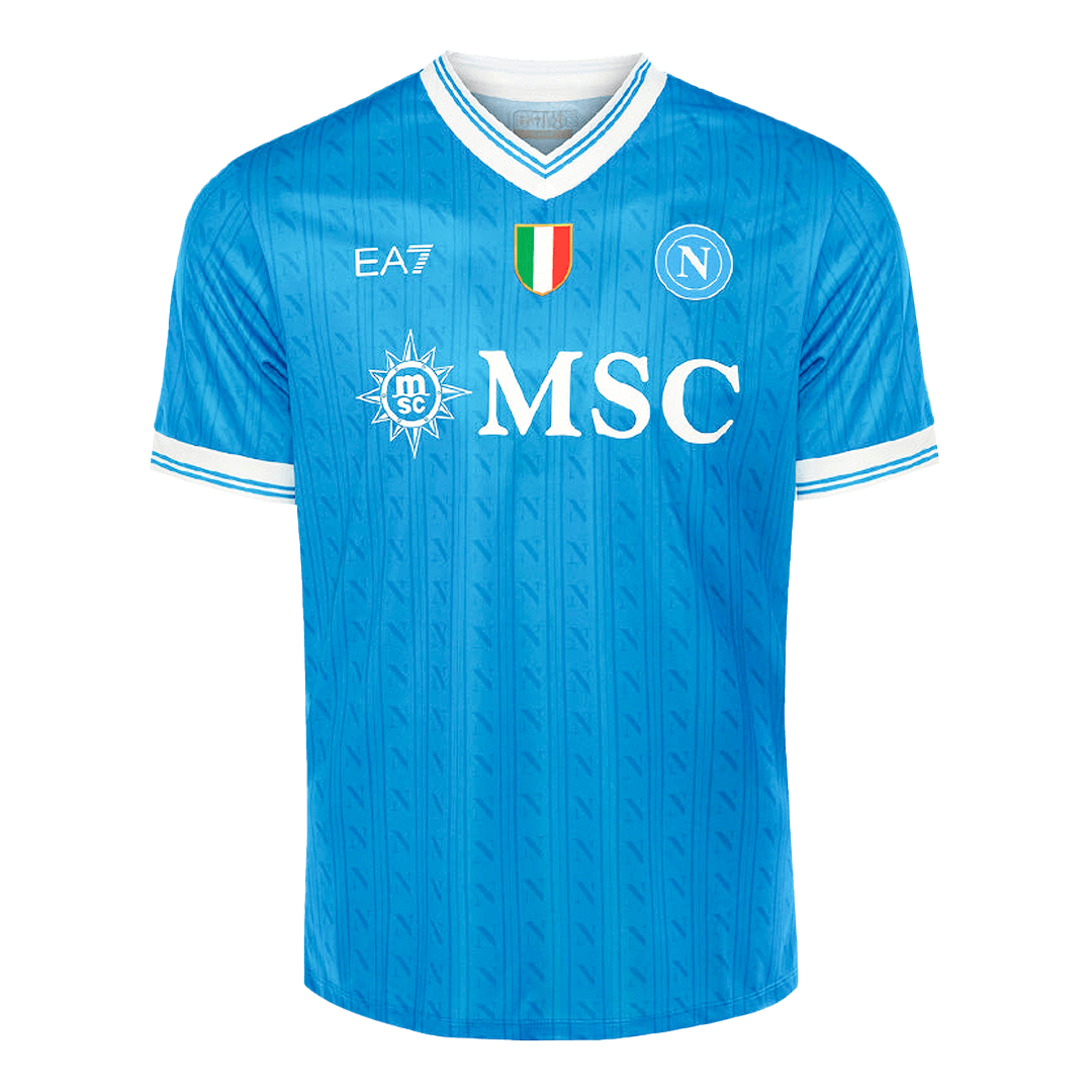 Napoli Casa Camisa 2025/26- Azul camisola de futebol