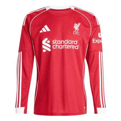 Liverpool Casa Manga comprida Camisa 2025/26 Vermelho camisola de futebol