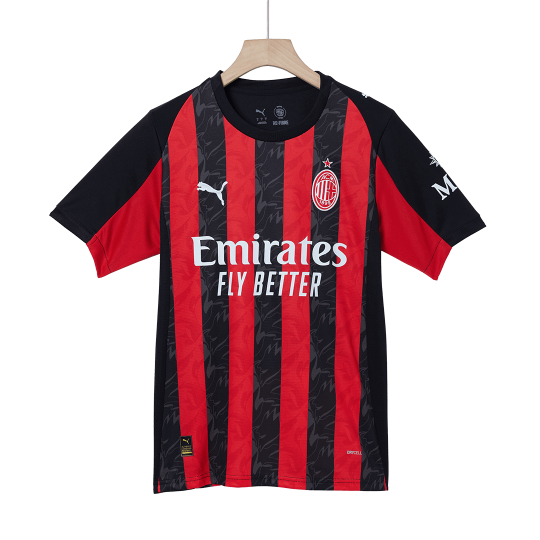 RAFA LEÃO #10 AC Milan Casa Camisa 2025/26-Vermelho & Preto