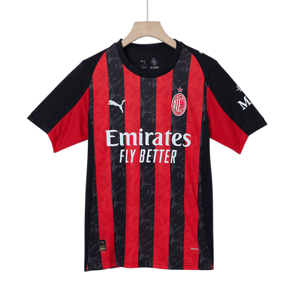 RAFA LEÃO #10 AC Milan Casa Camisa 2025/26-Vermelho & Preto