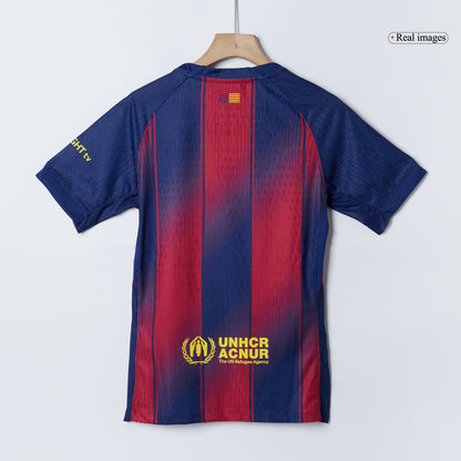 Jogador  LAMINE YAMAL #10 Barcelona Casa Futebol Camisas 2025/26