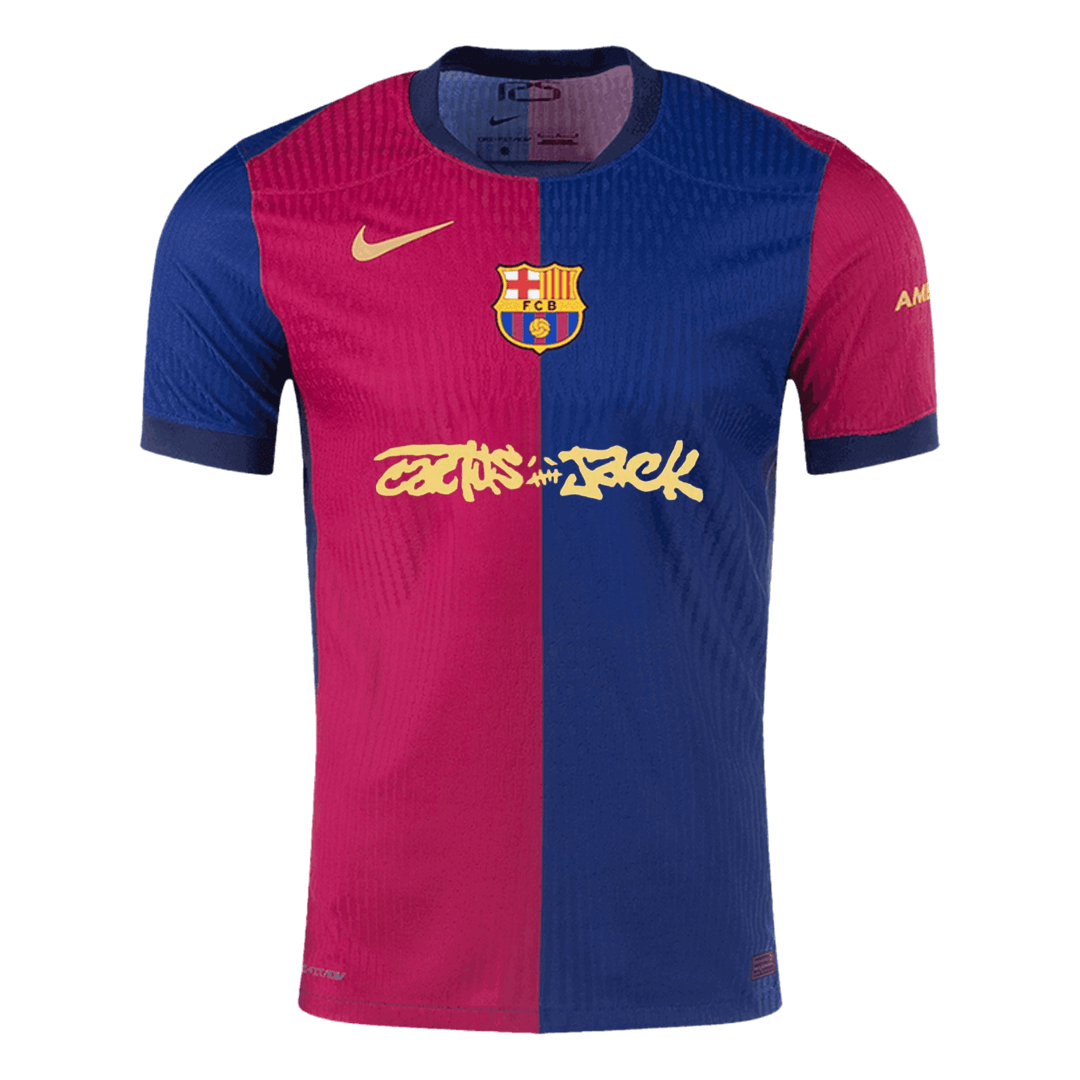 Camisola de futebol Jogador Barcelona &Travis Scott Home 2025/26