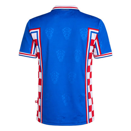 Retrô Croácia Fora Camisa 1998 Azul