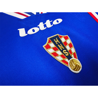 Retrô Croácia Fora Camisa 1998 Azul